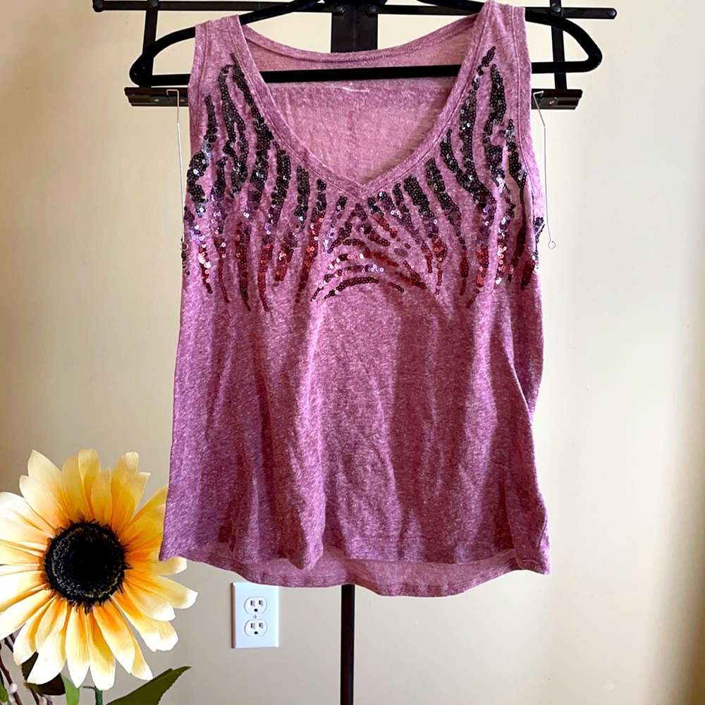 Sequin tank top